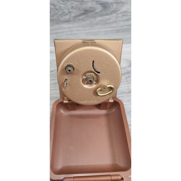 Working Vintage WESTCLOX Wind Up Travel Alarm Clock with Brown Folding Case * - Picture 7 of 9
